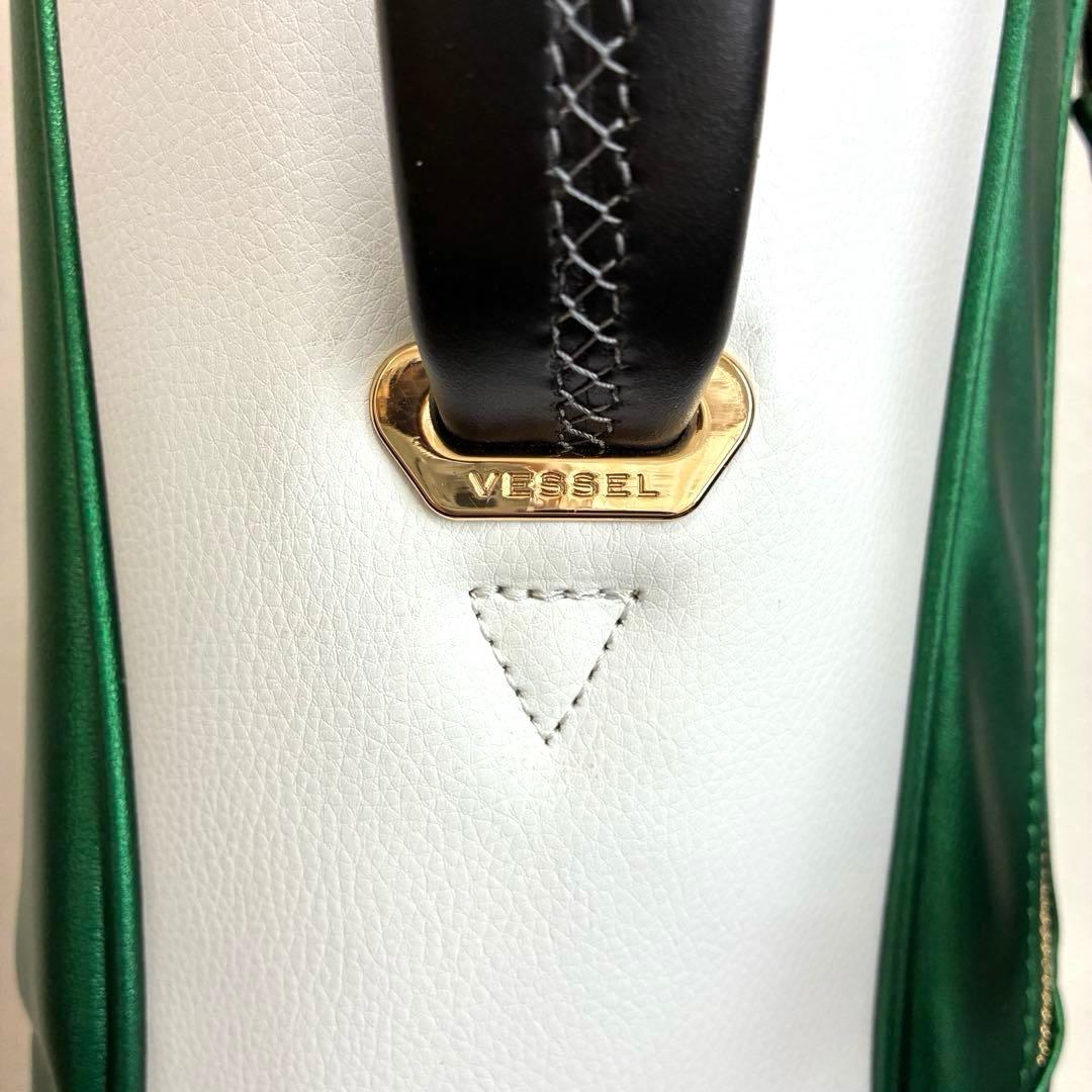 【美品】ベゼル VESSELゴルフスタンドキャディバッグ7.5型ダブルストラップ