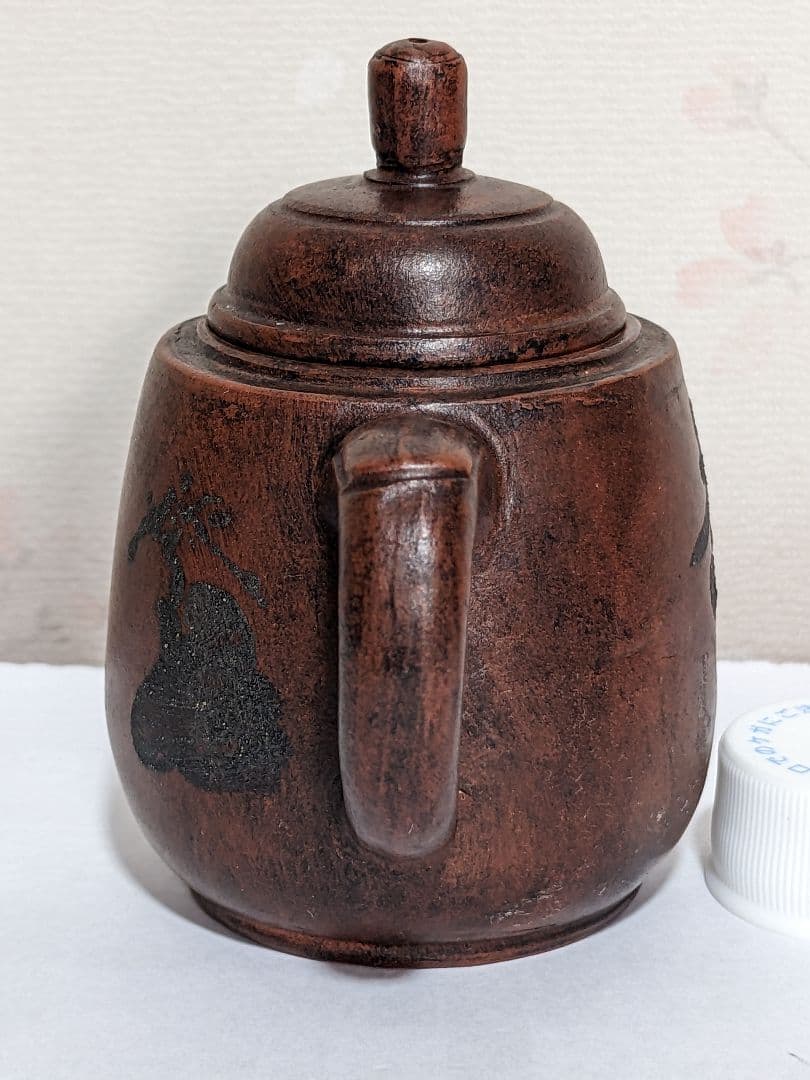 ♦中国？ 日本国内？大正 明治時代 紫泥 茶壺 古玩 古美術 宜興窯 骨董品