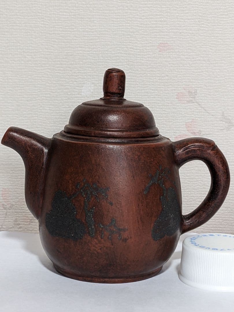 ♦中国？ 日本国内？大正 明治時代 紫泥 茶壺 古玩 古美術 宜興窯 骨董品