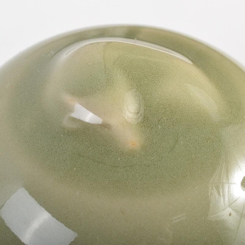 茶道具　諏訪蘇山作　青磁　牛　香合　共箱　M　R7261