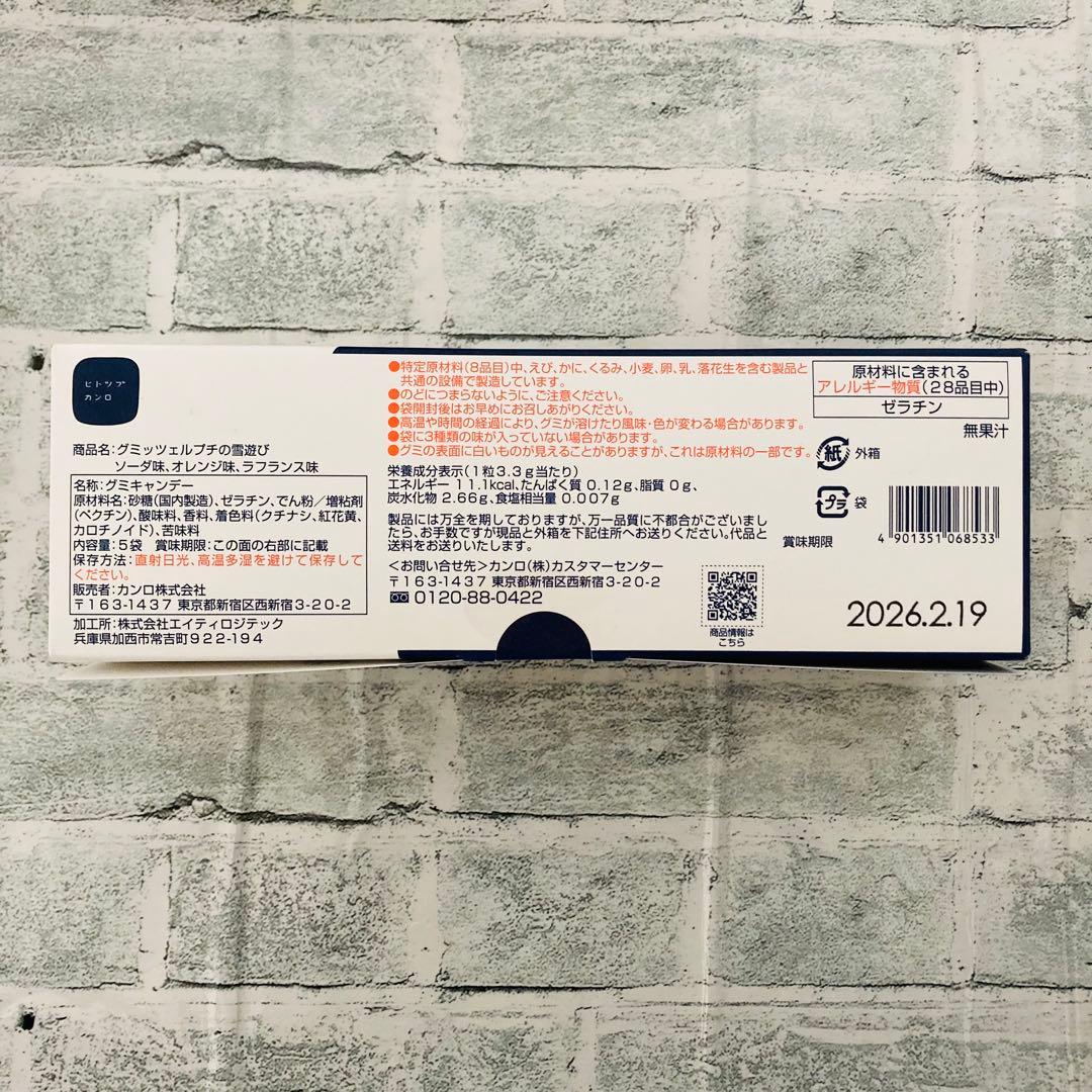 グミッツェルプチの雪遊び　10箱　ヒトツブカンロ　新品　箱のまま発送