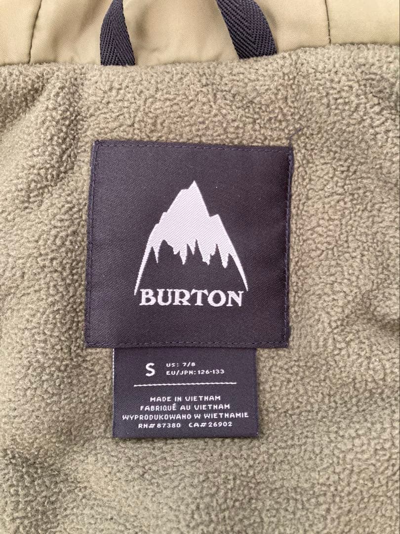 BURTON 子ども用 スノーボードウェア 赤/青