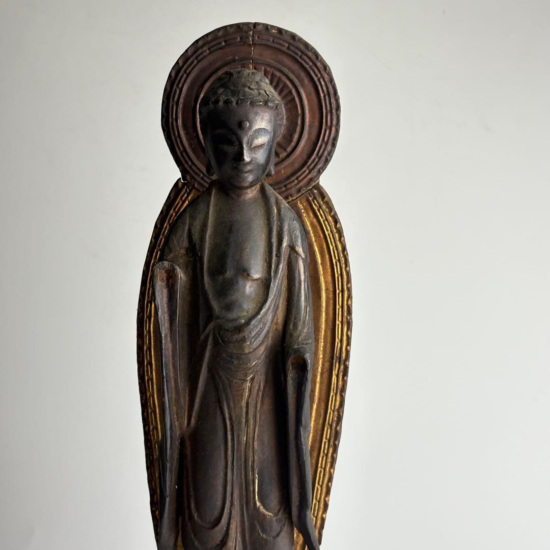 仏教美術 時代 木彫 阿弥陀如来立像