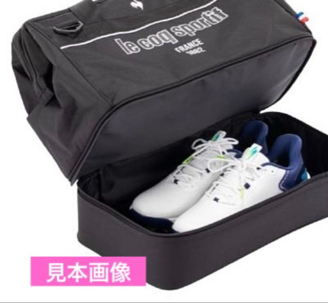 【美品】ルコックゴルフ ボストンバッグ 黒 ポリエステル