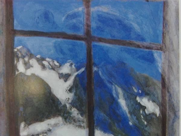 マルク・シャガール、「NUIT D'HIVER」、海外版超希少レゾネ、新品額付