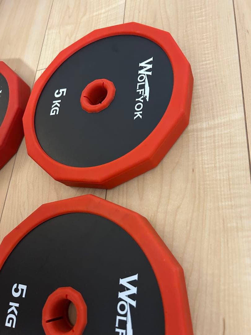 Wolfyokダンベルプレート 5kg×4枚セット