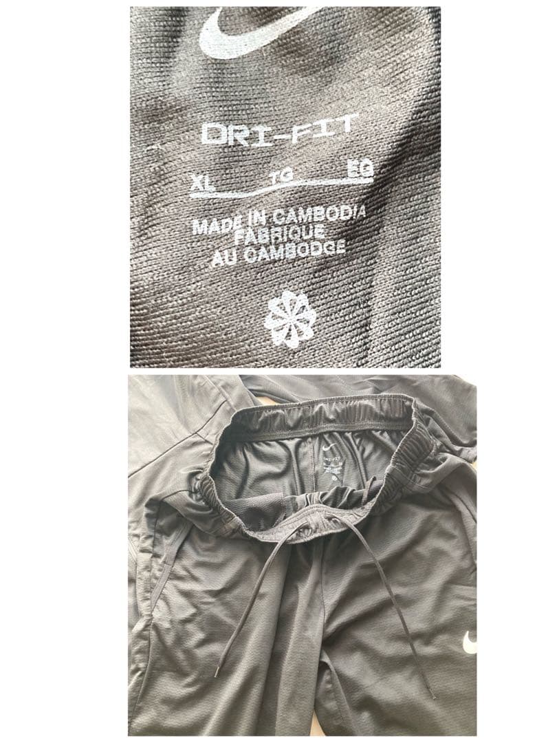 ナイキ　Dry Fit セットアップ　ブラック　L・XL メンズ　美品