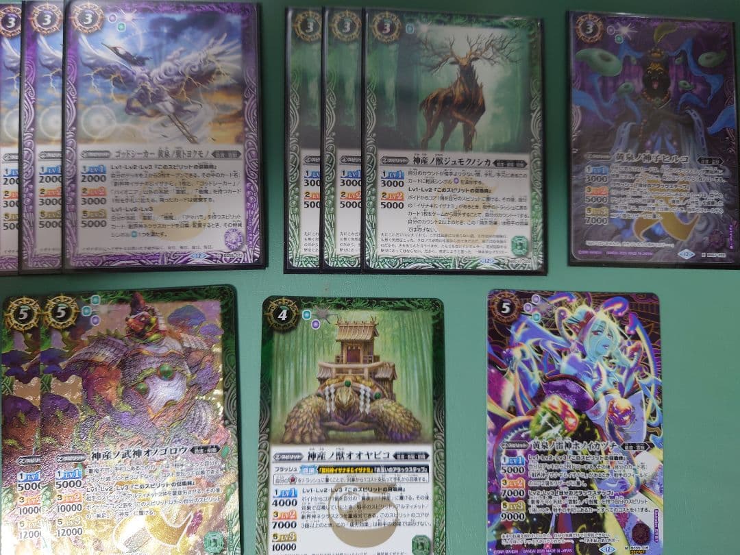 バトスピ　イザナギ＆イザナミデッキ　スリーブ付き