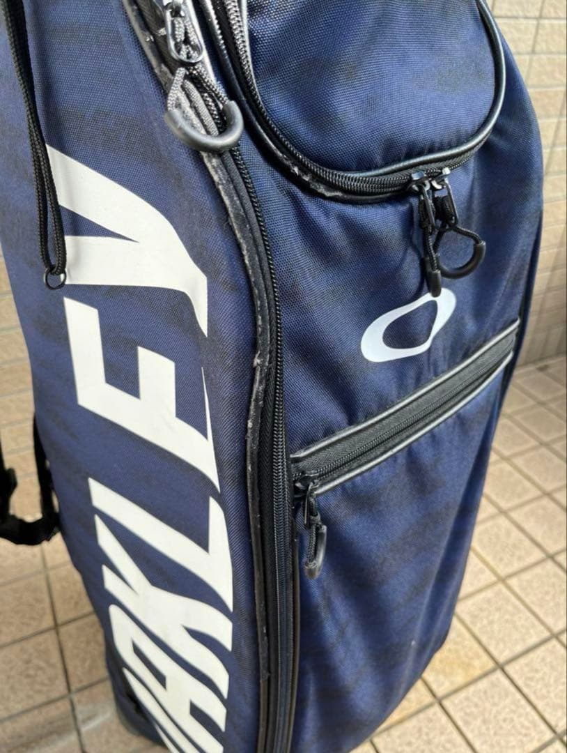 OAKLEY ネイビー キャディバッグ　ゴルフバック
