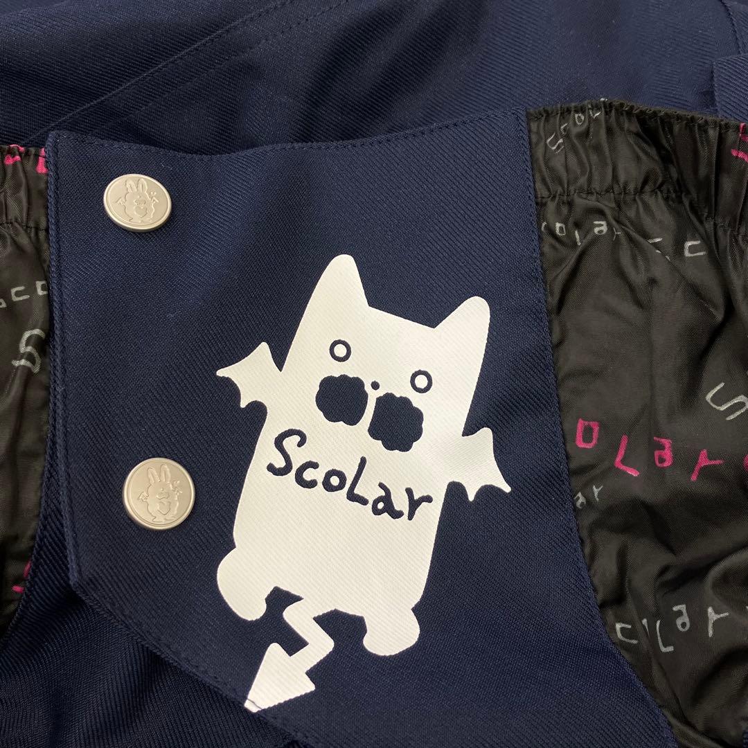 ScoLar スカラー スノボウェア 上下セットアップ レディース 9 紺 黒