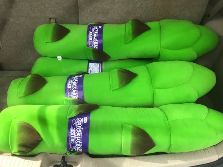 アスパラのぬいぐるみ