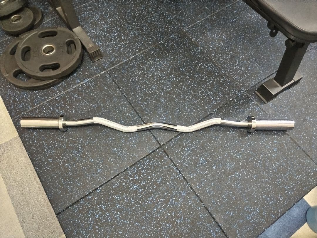 オリンピックバーベルトレーニングベンチ EZバー ウエイトプレートセットマット