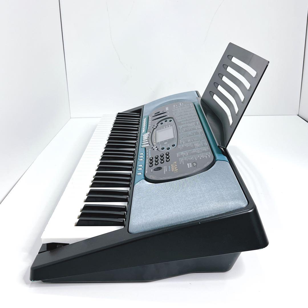 【美品・動作品】 CASIO 光ナビゲーション キーボード LK-70 BL