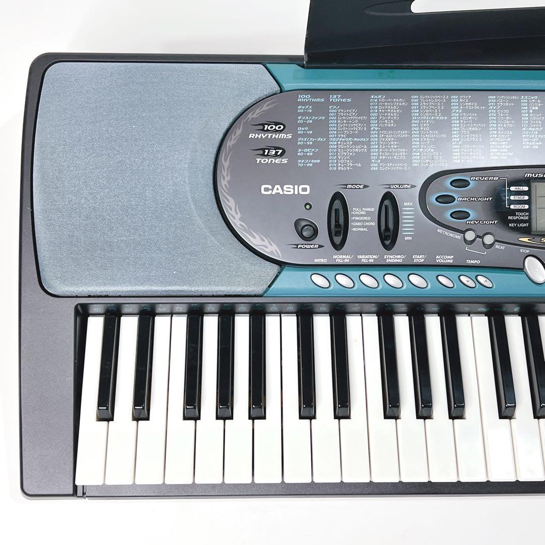 【美品・動作品】 CASIO 光ナビゲーション キーボード LK-70 BL