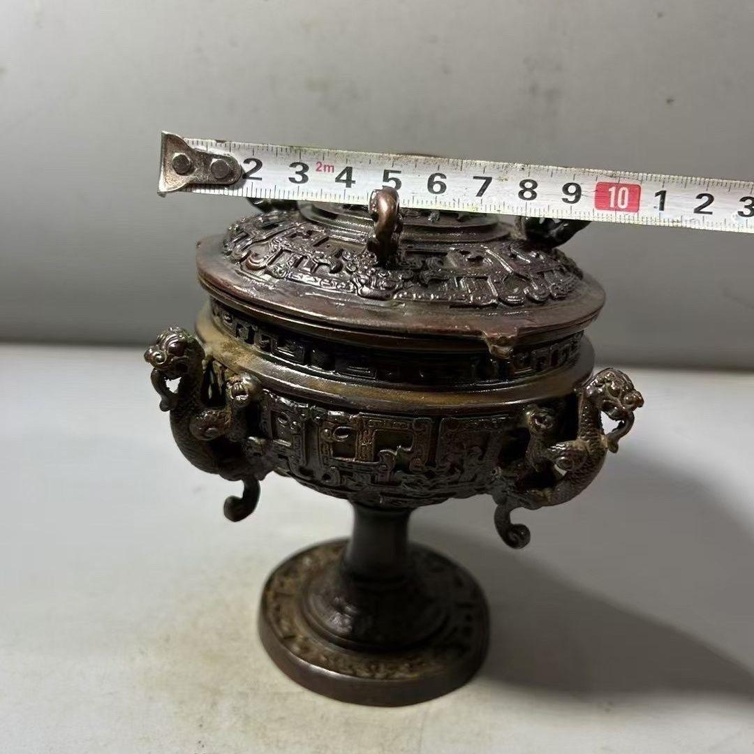 銅器 香炉 竜炉 香道具 装飾品 工芸品 置物