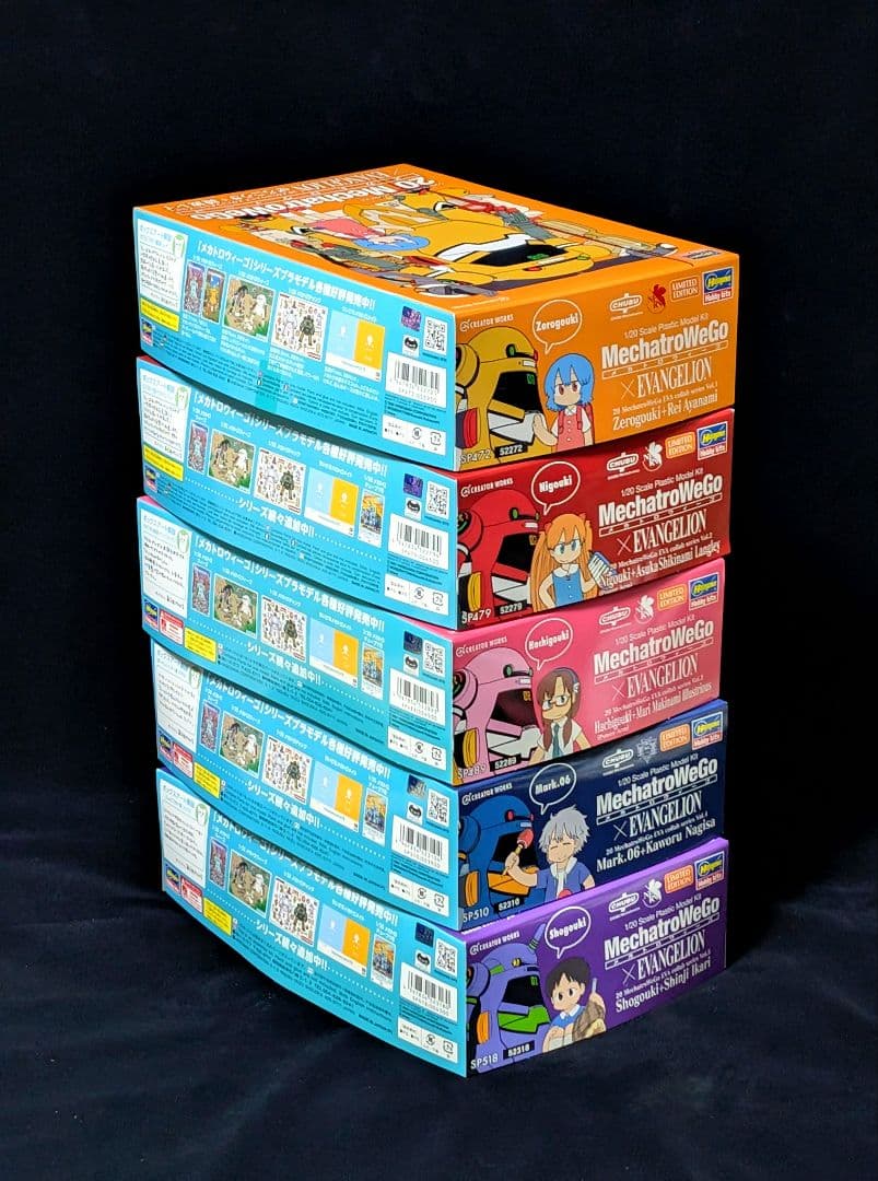 【新品・未組立】全5種セット メカトロウィーゴ × エヴァ プラモデル