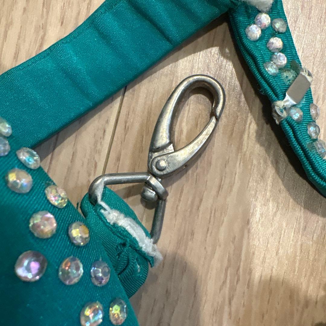 ベリーダンス衣装　マンドゥーハ サラマ　ピーコックグリーン　小柄