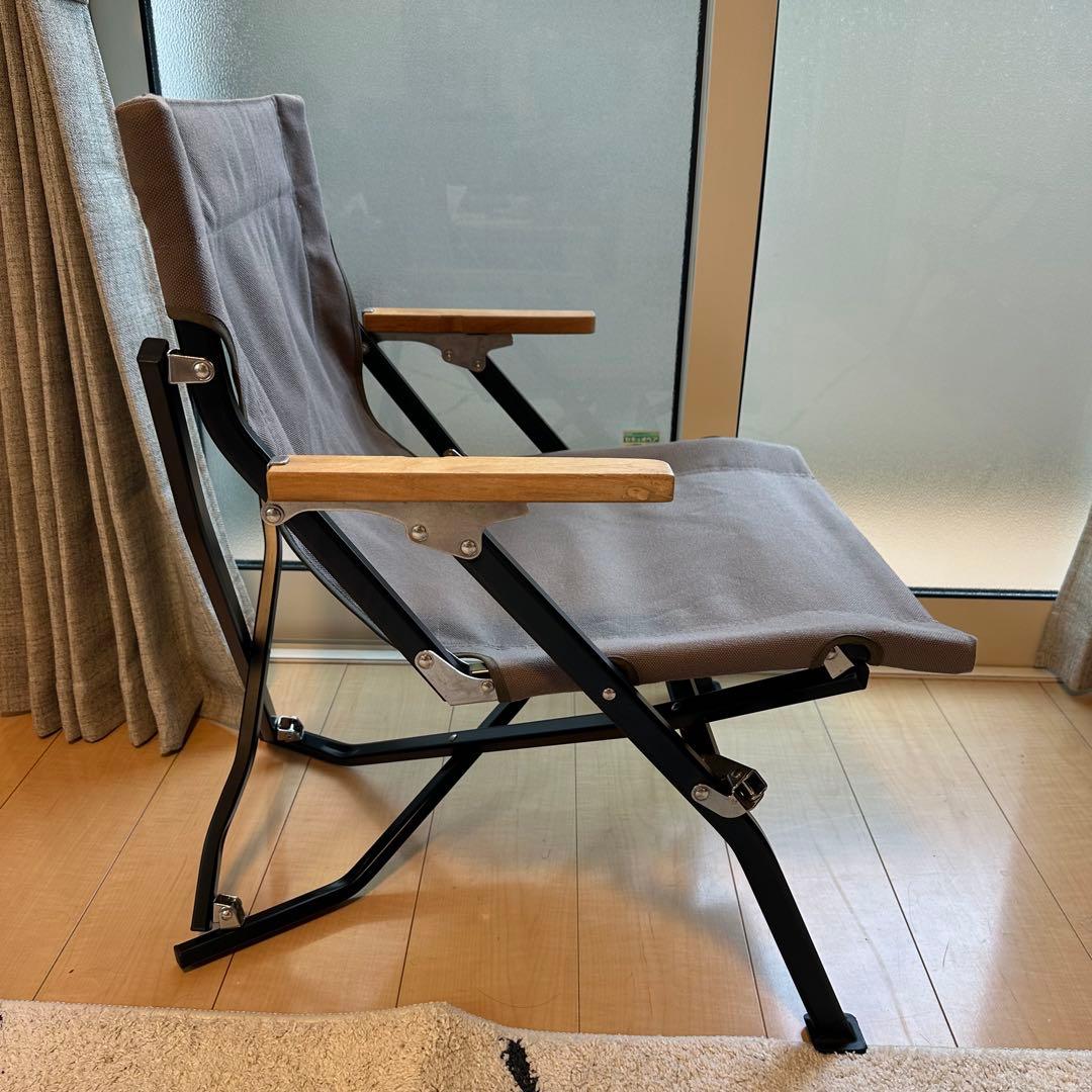  peak スノーピーク　ローチェア　ショート　グレー　美品