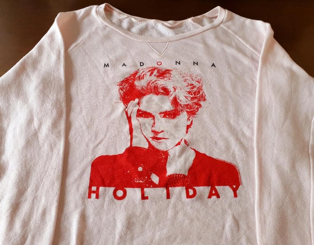 MADONNA　オフィシャル 裏起毛 ボートネック スウェット シャツ