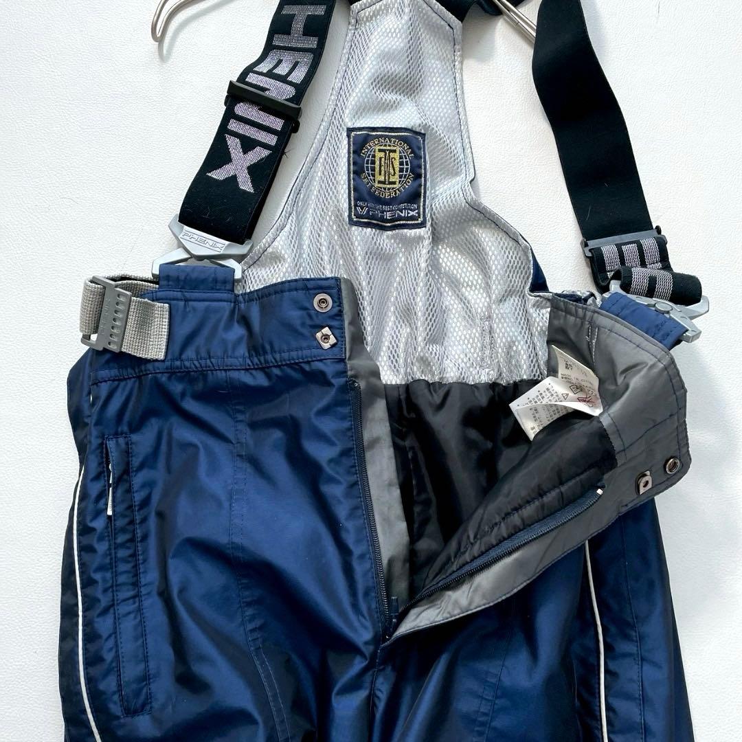 【希少3点セット】PHENIX スキーウェア 上下＋ベスト フード付 M ブルー