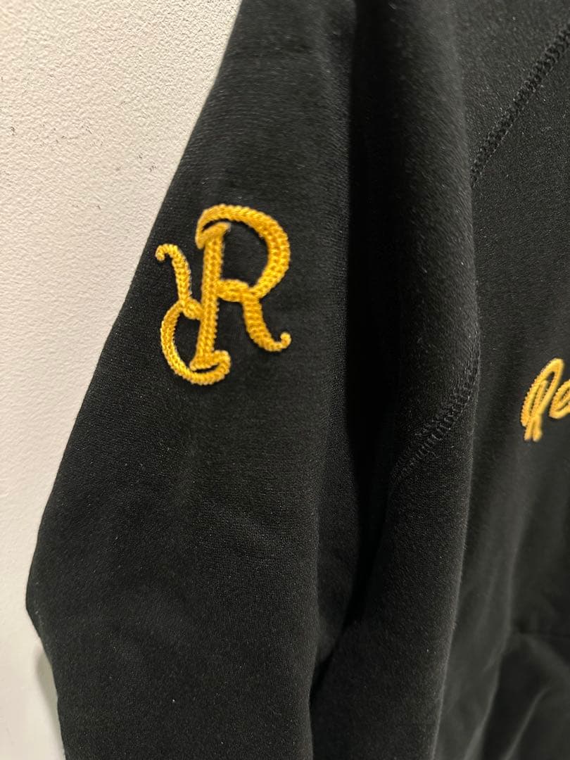 Resurrection ブラック フード付き　裏起毛暖かセットアップ　メンズL