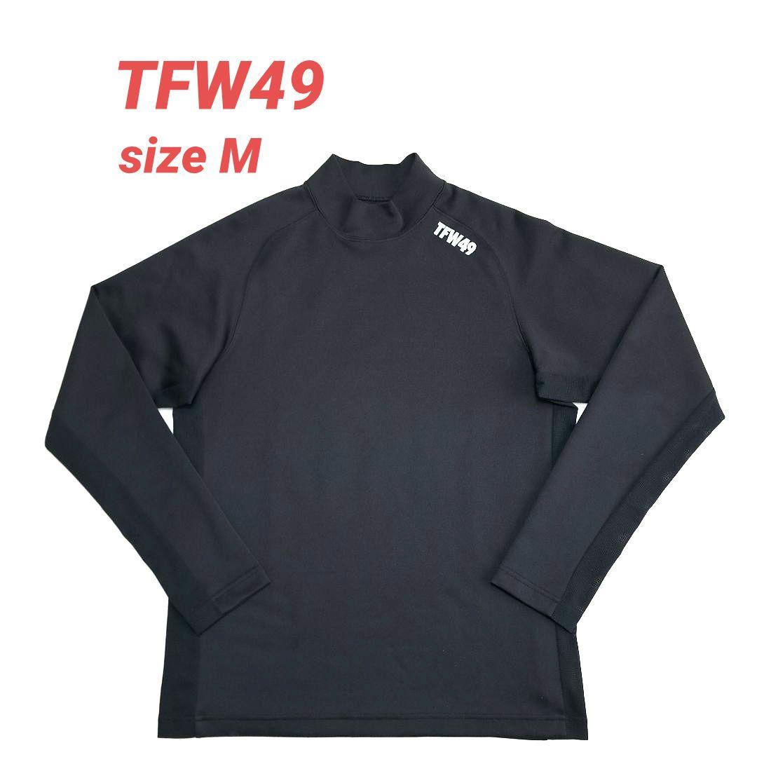 TFW49 メンズ ゴルフ 長袖モックネック ブラック size M 【美品】