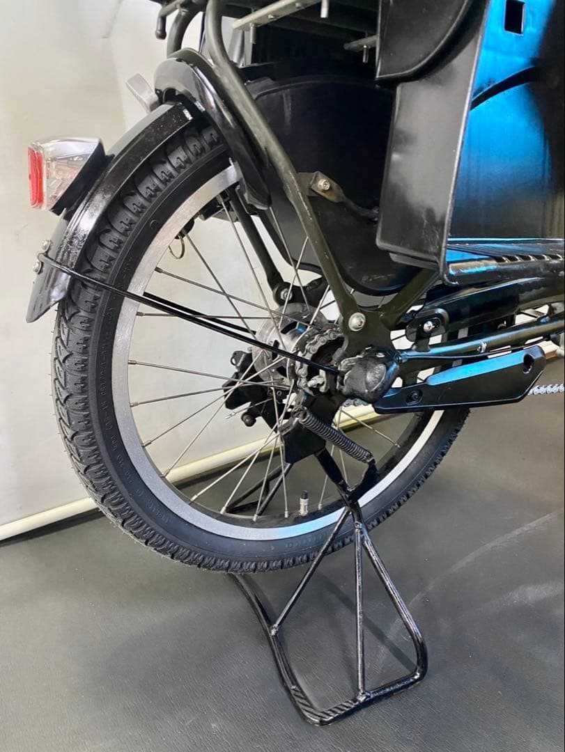 1年保証 ヤマハ　パスキッス　20インチ　子供乗せ　カーキ色　電動アシスト自転車