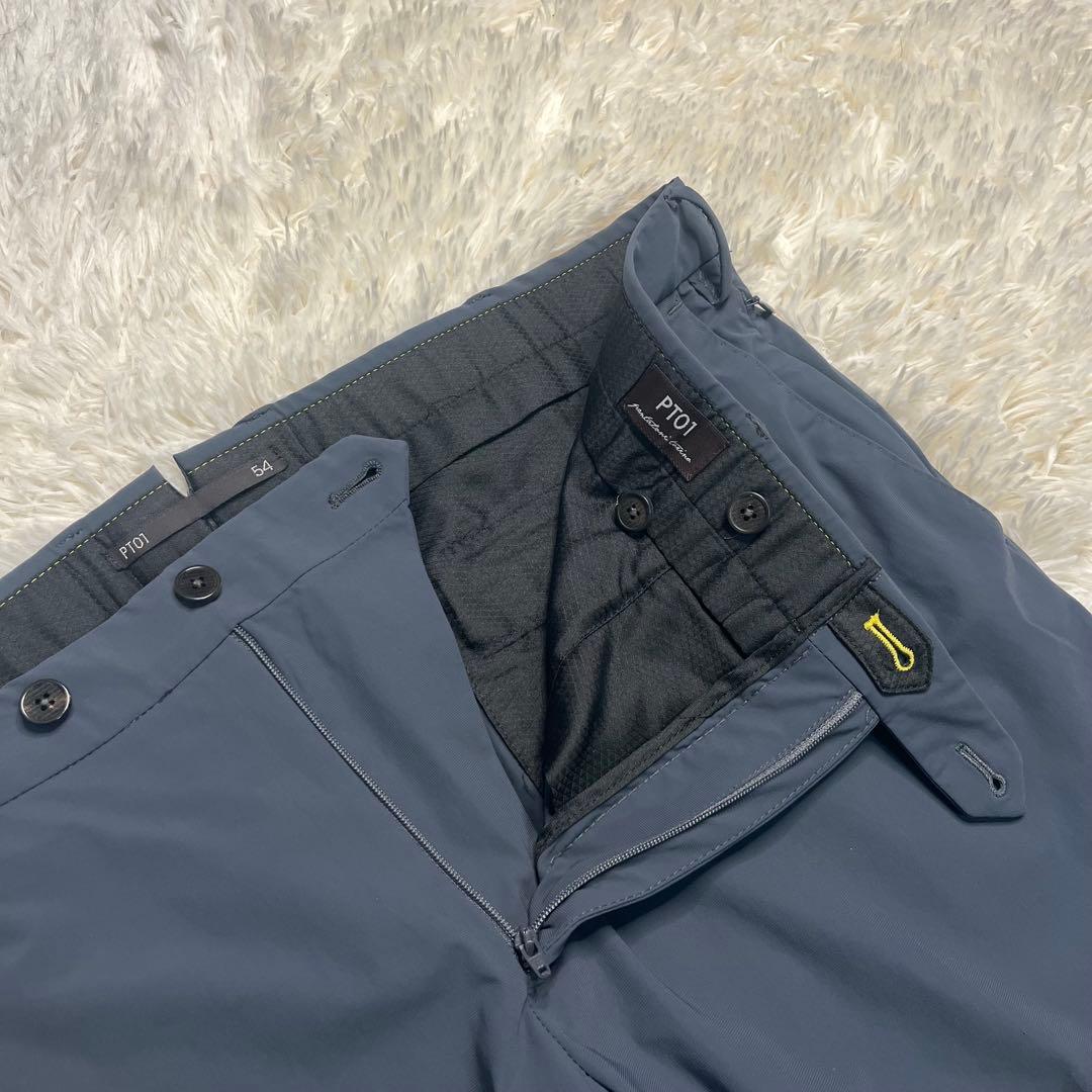 PT01 ポリエステル ストレッチパンツ size54 グレー