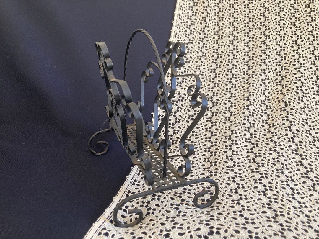 フランスアンティーク おままごと マガジンラック アイアン レターラック