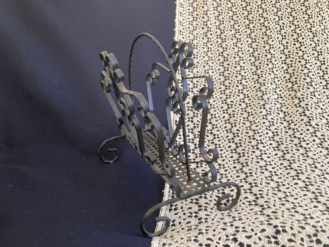 フランスアンティーク おままごと マガジンラック アイアン レターラック