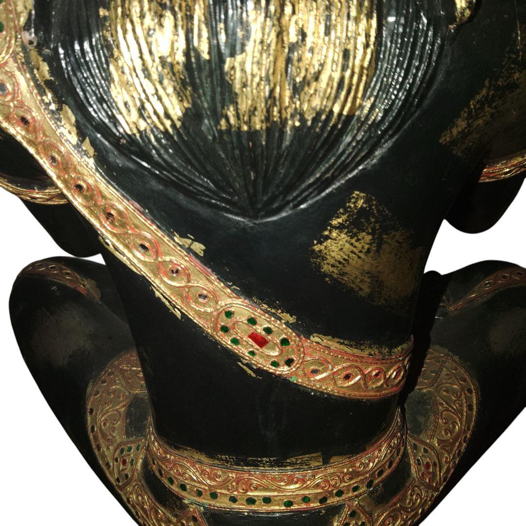 タイ仏教　　木造仏像　高さ66cm　アンティーク