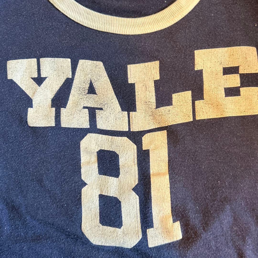 80s YALE vintage ナンバリング　フットボールT