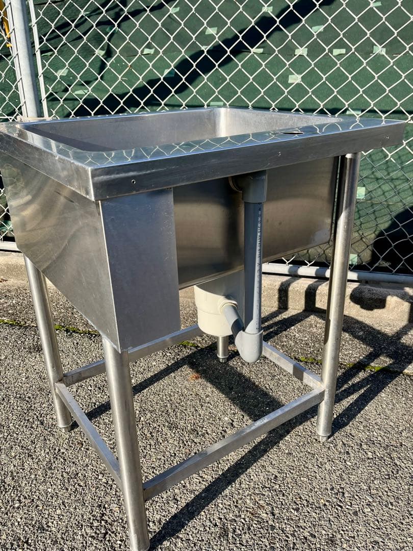ステンレス1槽シンク 流し台　600×550×800