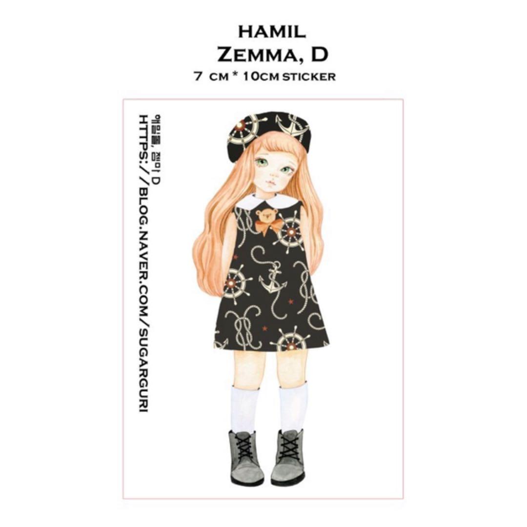 No.6【送料別】hamil ハミル ステッカー 7枚セット