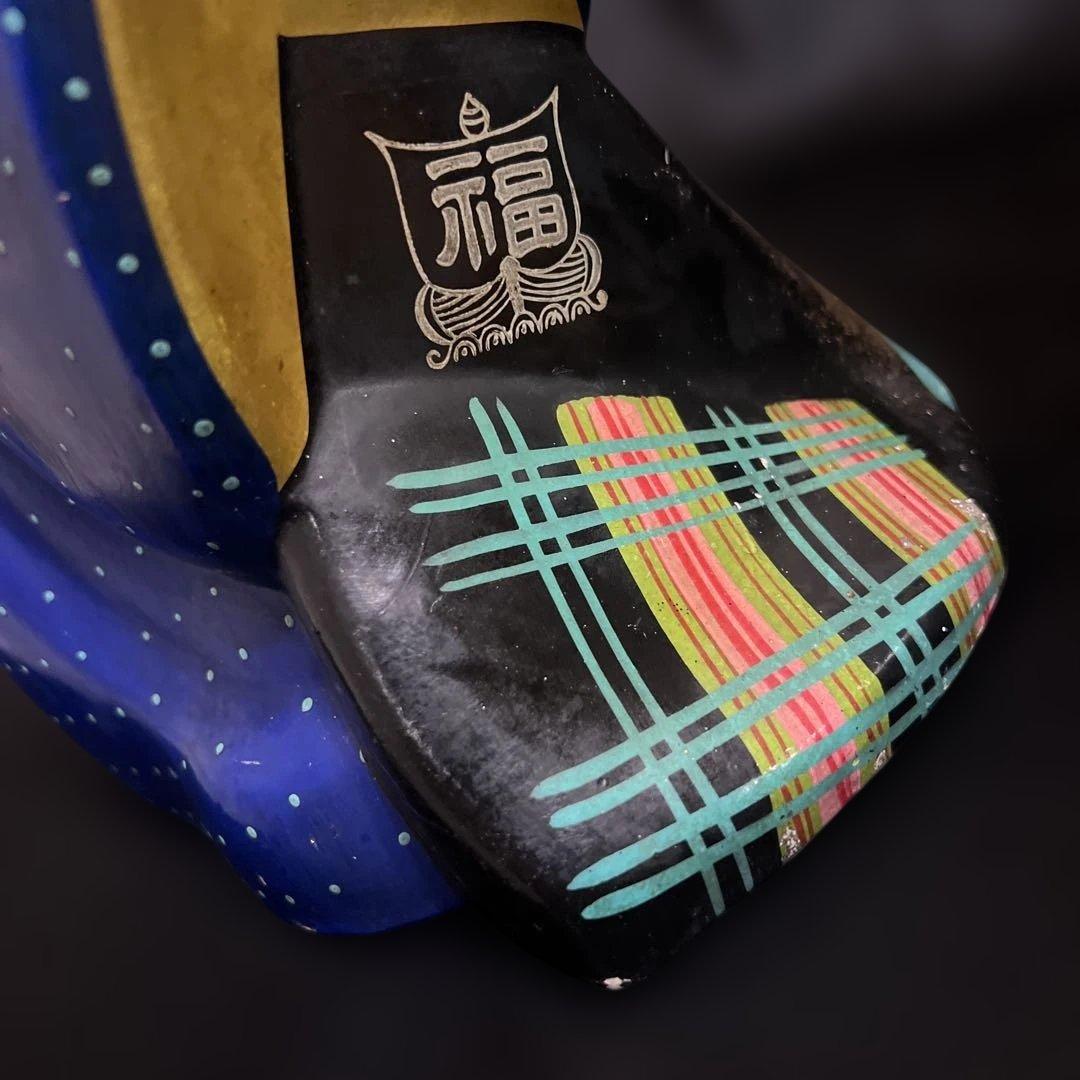 福助　縁起物　陶器　置物　オブジェ　　　昭和レトロ　当時物