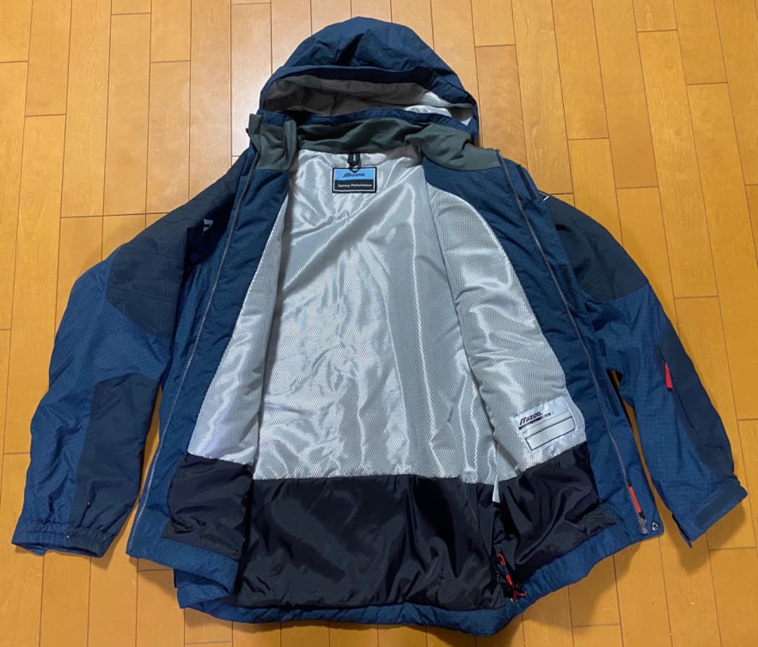 ミズノ　ブレスサーモ　スキーウエア　上下セット　Oサイズ　スバル日本代表　美中古