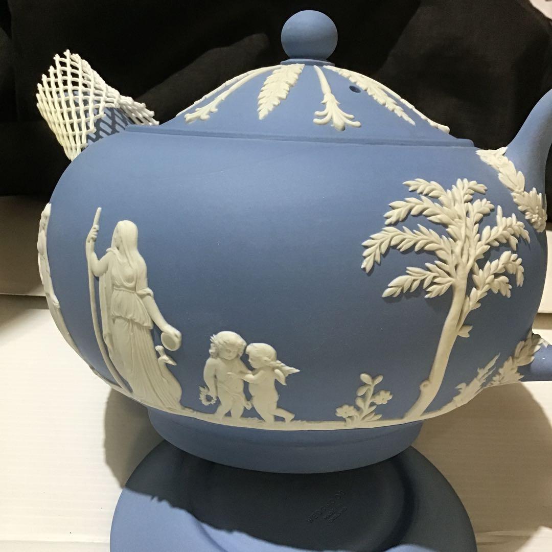 新品同様ウェッジウッド ジャスパー デミタスコーヒーセット ジャスパーウェア