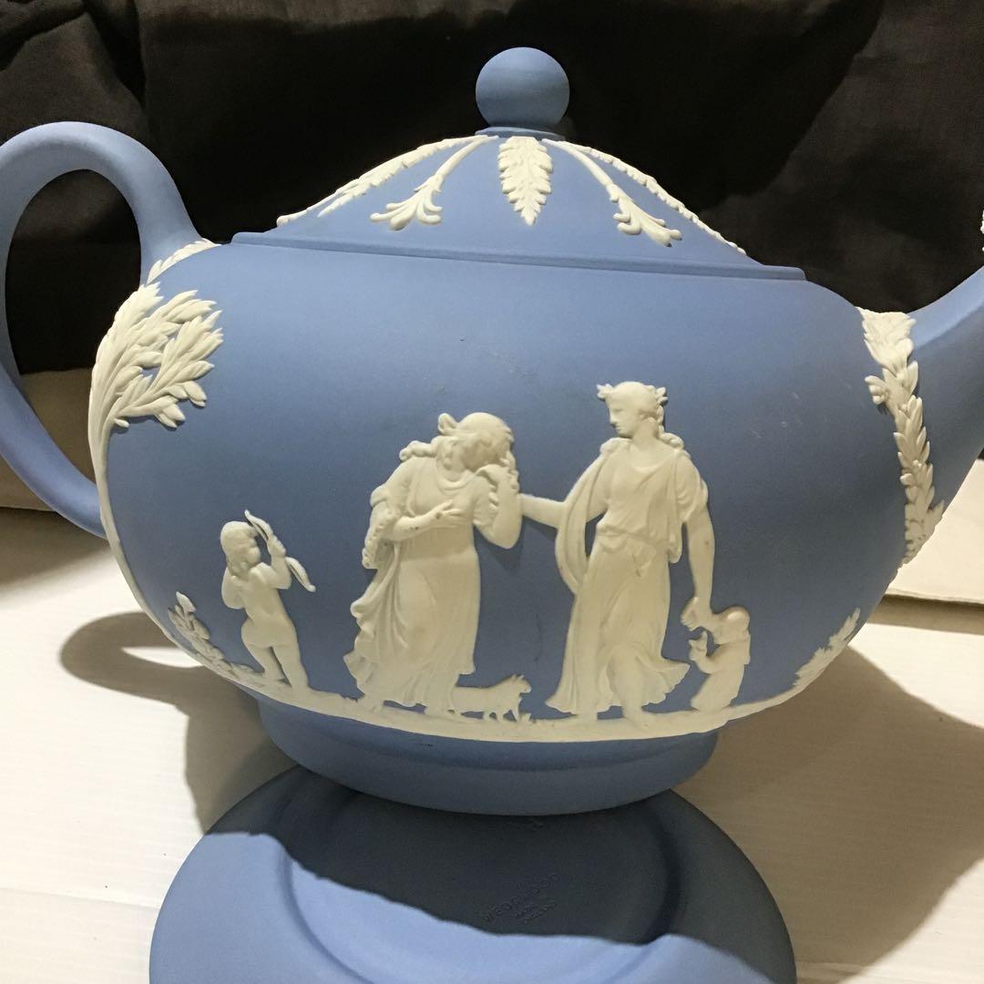 新品同様ウェッジウッド ジャスパー デミタスコーヒーセット ジャスパーウェア