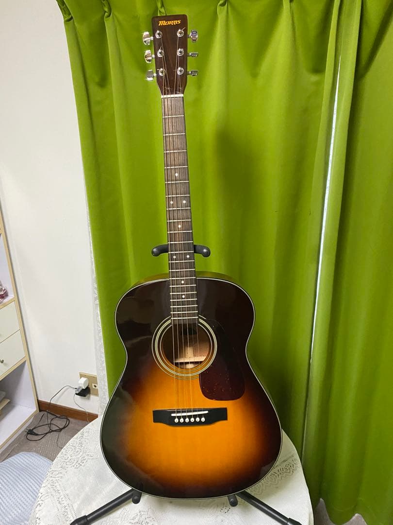 美品　弾き語りしようぜ！気分は谷村新司モーリスMFエレアコ　アコギもOK！