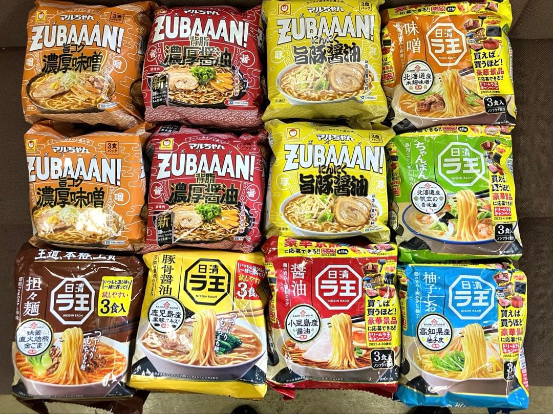 ZUBAAAN & サッポロ一番 ラーメンセット 12個入り