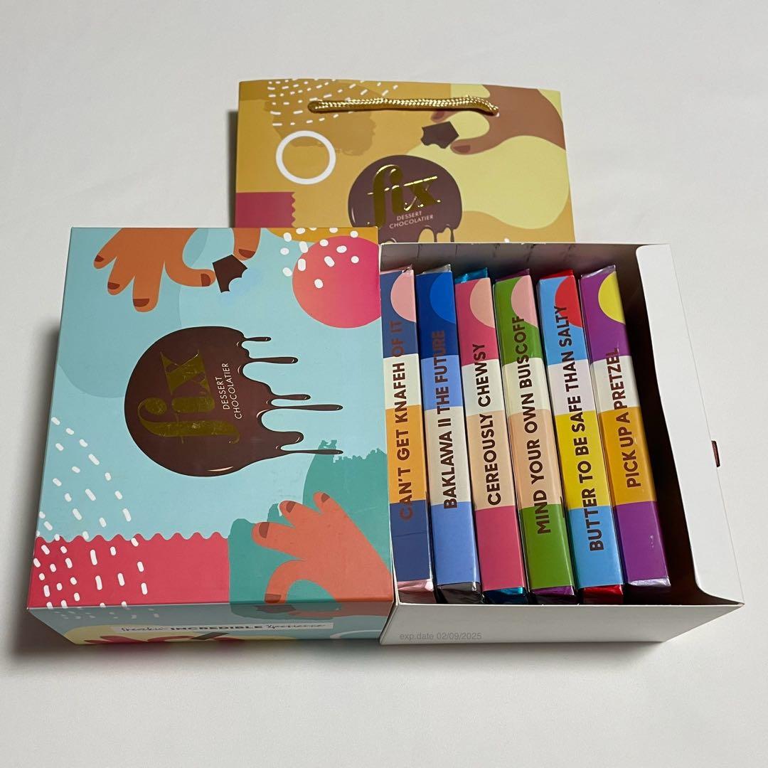 Fix ドバイチョコレート 6種　箱入りセット　200g×6枚