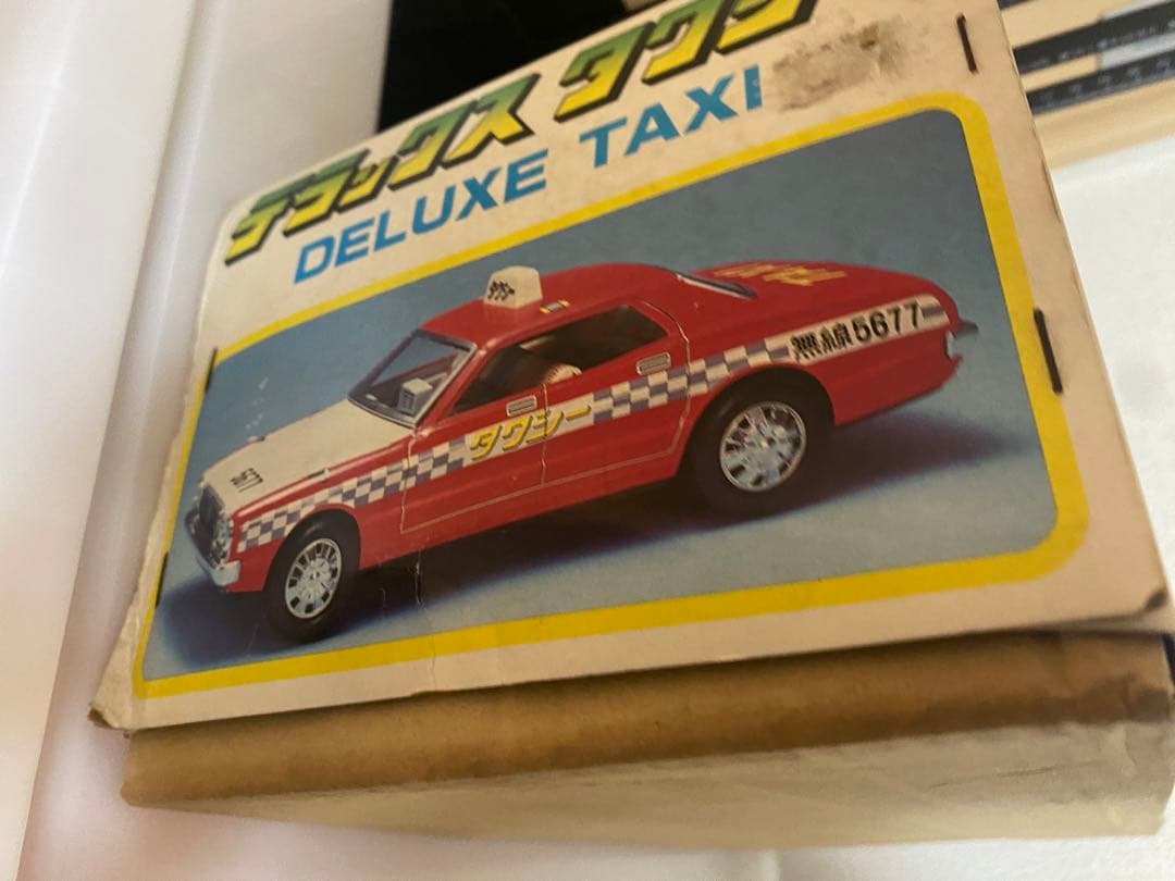 野村フリクション ブリキおもちゃ デラックスタクシー トヨタ マークII
