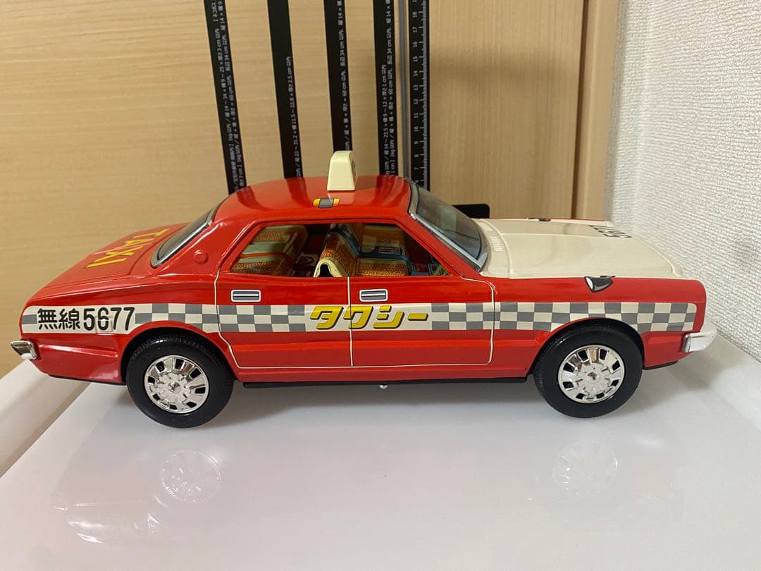野村フリクション ブリキおもちゃ デラックスタクシー トヨタ マークII