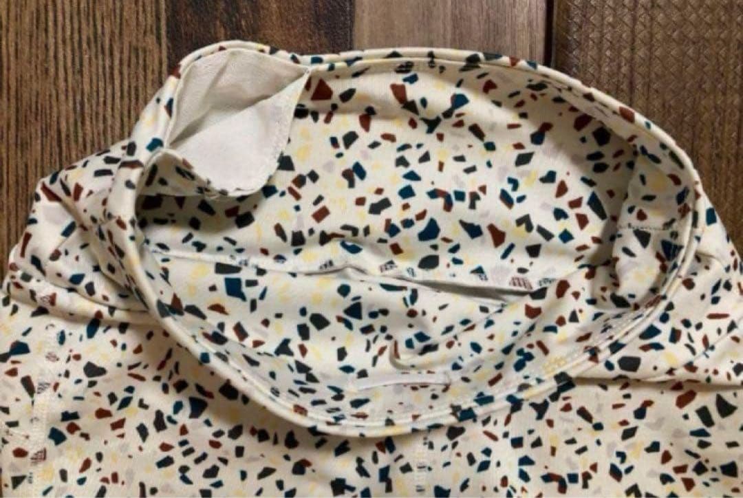 極美　emmi yoga エミヨガ　ヨガウェア　オフホワイト×カラフル　S