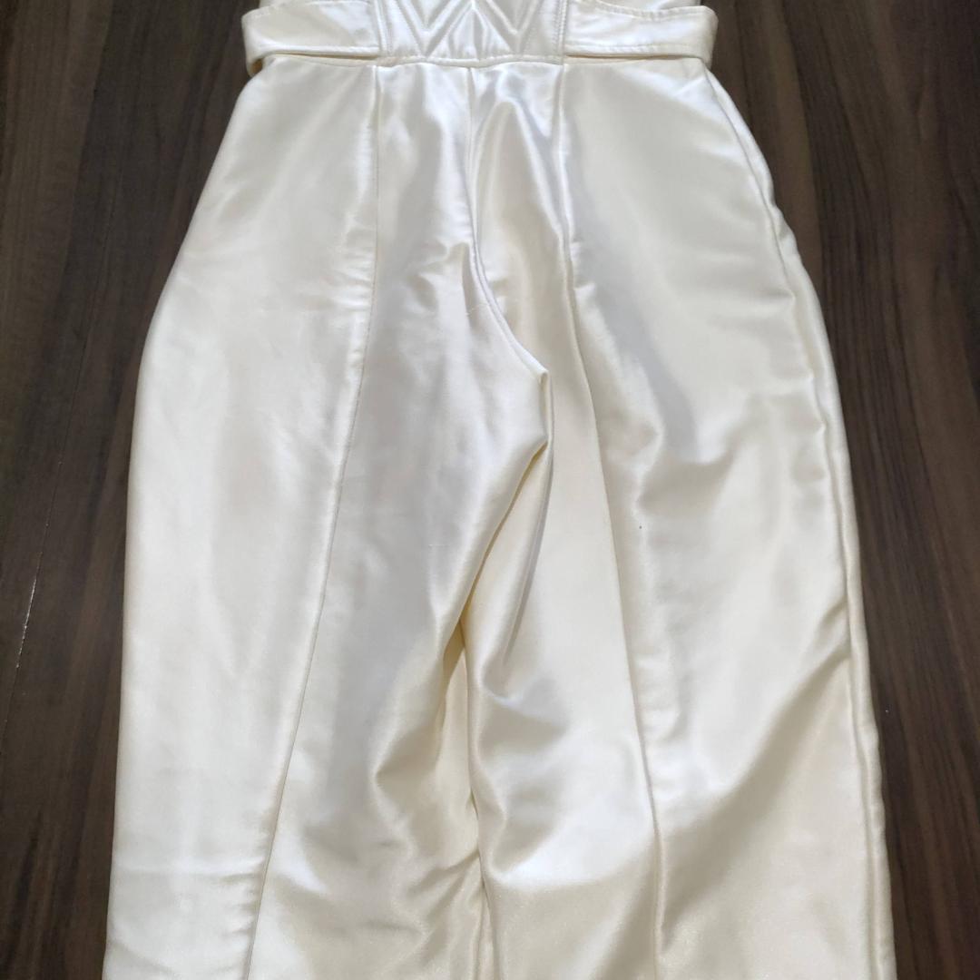 スキーウェア ホワイト ピンク 花柄 レディース Lサイズ