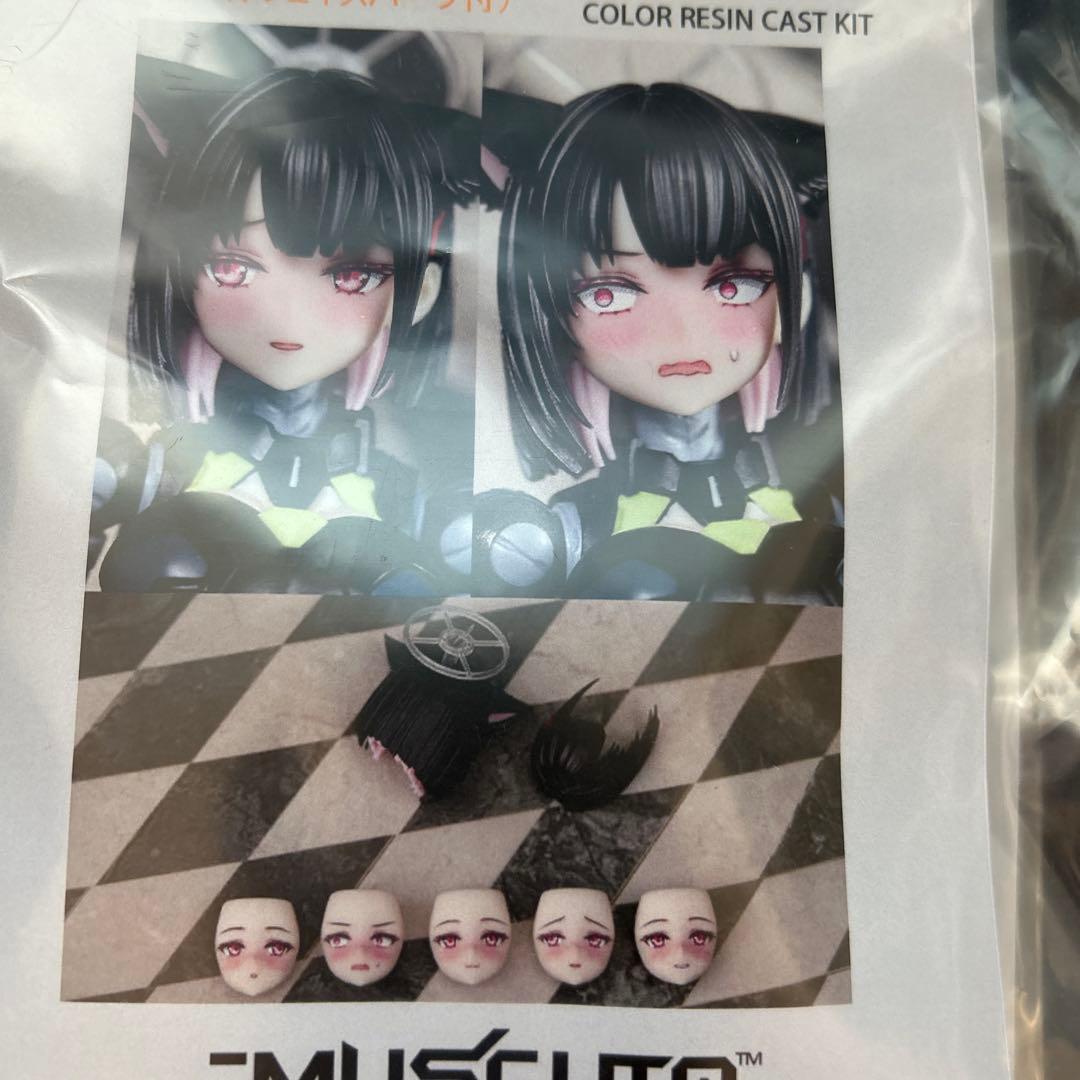 muscuto ブルーアーカイブ　カズサ　ヘアパーツ　メガミデバイス等1/12