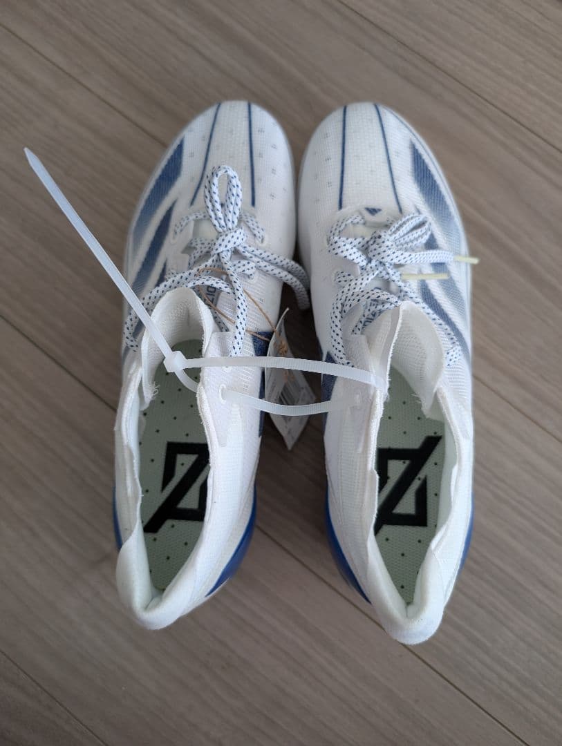 専用！Adizero adidas アメフト スパイク ホワイト ブルー