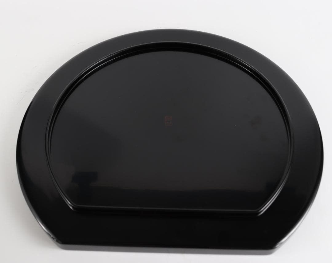 わじま 龍作 半月 卓上膳 五枚 輪島塗 盆