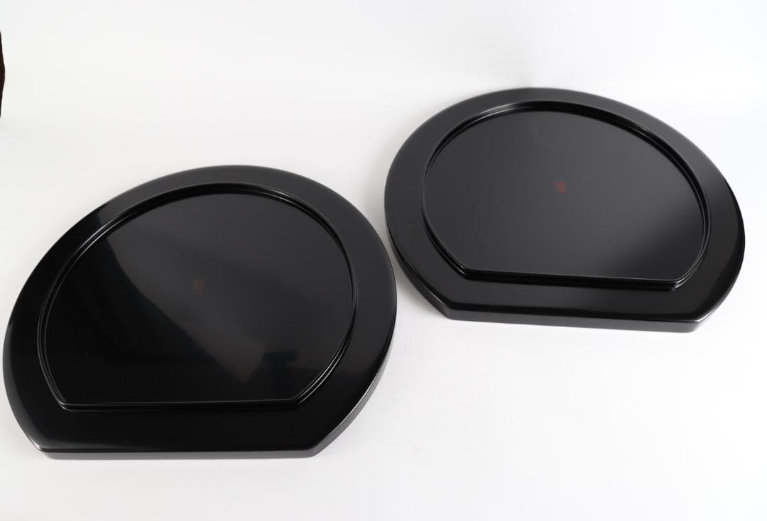 わじま 龍作 半月 卓上膳 五枚 輪島塗 盆