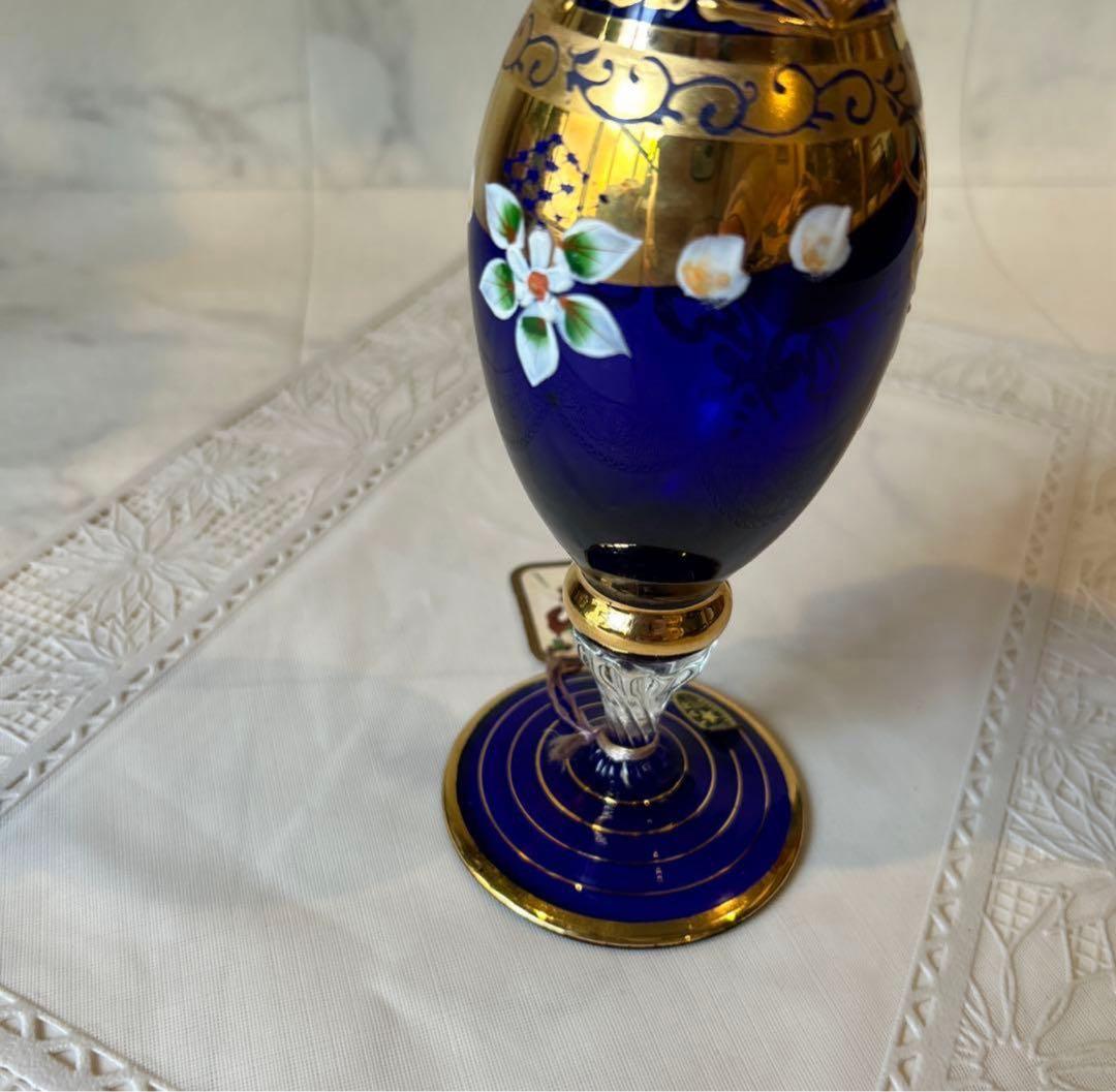 Italy製 ムラーノ ベネチアガラス 花瓶 フラワーベース